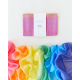 Sarah's silk giant silk towel rainbow