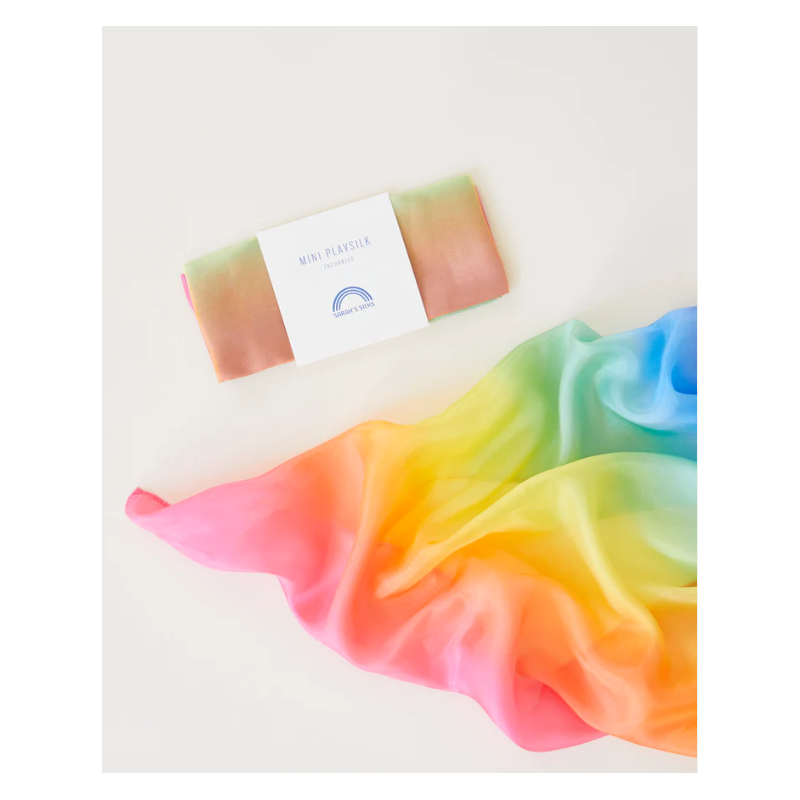 Sarah's silk mini  playsilk rainbow