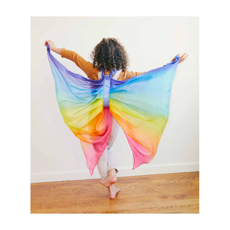 Sarahs silk zijde vleugels regenboog