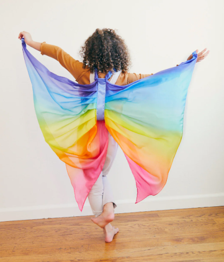 Sarahs silk zijde vleugels regenboog
