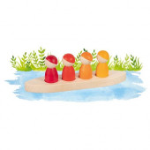 Goki set of 4 persons in a boat  (58469)