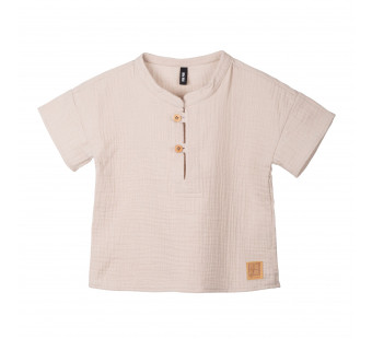 Pure Pure double gauze shirt oat