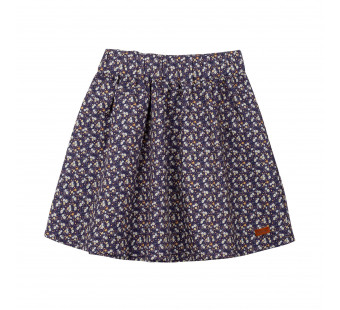 Pure Pure coton skirt flowers blue Pure Pure coton skirt flowers blue