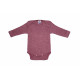 Cosilana body long sleeved cotton/wool/silk  wine red (91053)