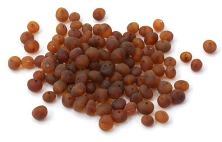 amber beads loose cognac unpolished per 10 pieces