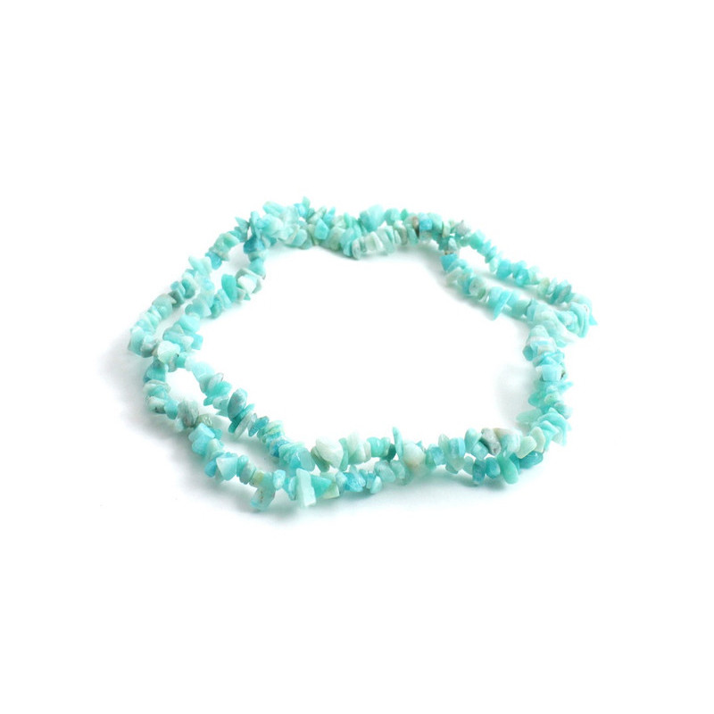 A strand of 80cm amazonite beads
