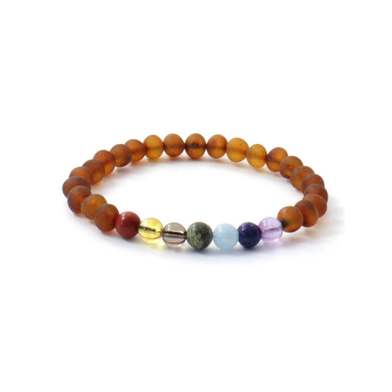 Barnsteen elastische armband voor volwassenen chakra