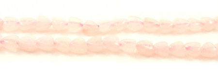 Roze kwarts hartje kraal