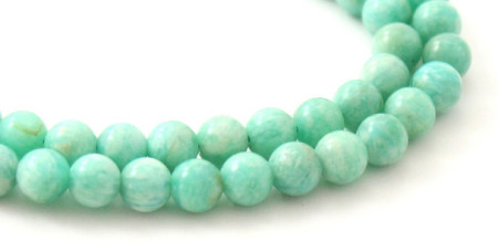 A set of 10 amazonite beads 6mm