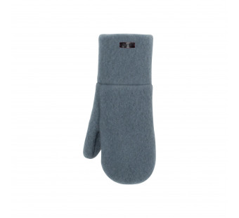 Pure pure wool fleece mittens stormy blue