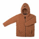 Pure Pure boiled woolen duffle coat mocha dots