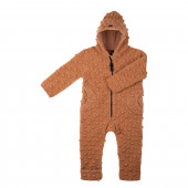 Pure Pure boiled woolen overall mocha with dots
