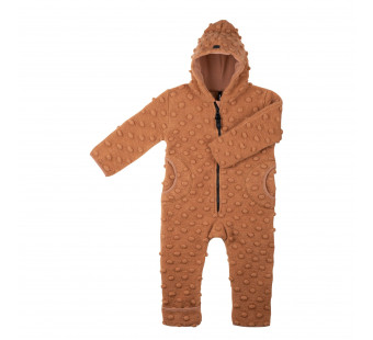 Pure Pure boiled woolen overall mocha with dots