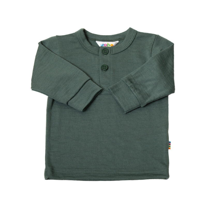 Joha merinowollen shirt grijsgroen (16404)
