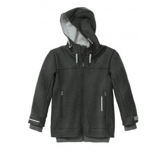 Disana boiled woolen outdoor jacket anthracite