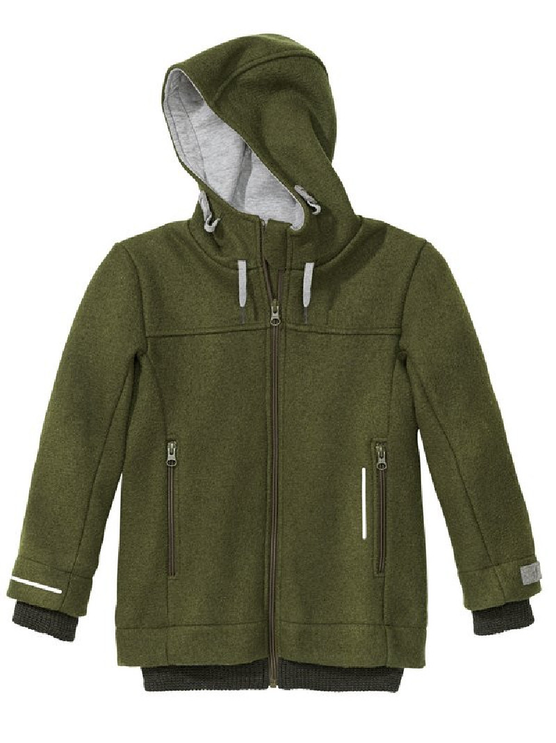 Disana boiled woolen outdoor jacket cassis