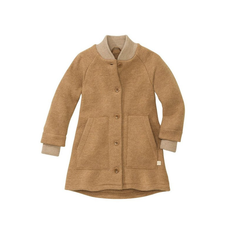 Disana boiled woolen coat caramel