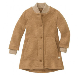 Disana boiled woolen coat caramel