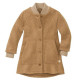 Disana boiled woolen coat caramel