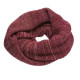 Disana woolen loop scarf cassis rose