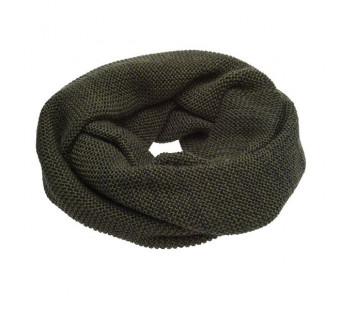 Disana woolen loop scarf olive anthracite