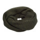 Disana woolen loop scarf olive anthracite