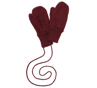 Disana boiled woolen gloves cassis