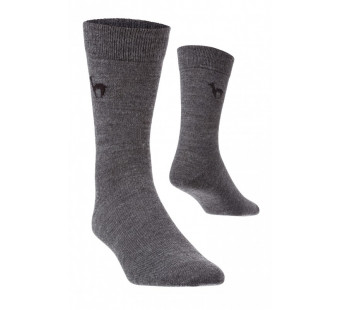 Apu Kuntur business socks alpaca wool socks grey