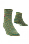 Apu Kuntur green mottled alpaca wool socks