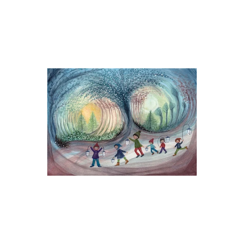 Postal card Lampion - Bijdehansje