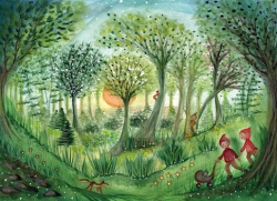 Postkaart Day Dream - Bijdehansje