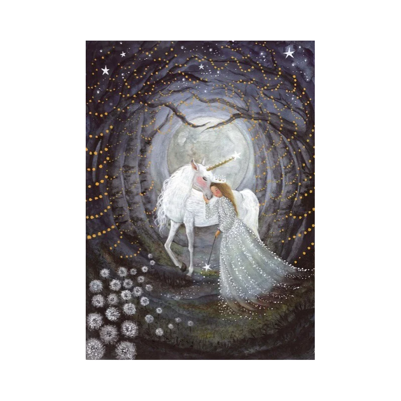 Postkaart Stardust Unicorn - Bijdehansje