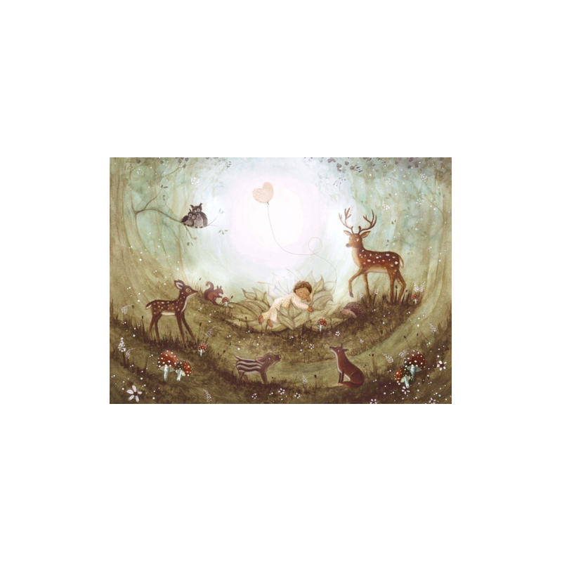 Postkaart Day Dream - Bijdehansje