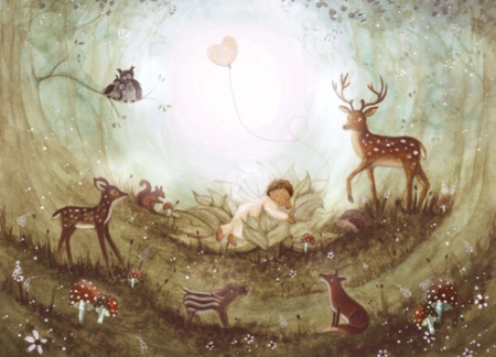 Postal card Day Dream - Bijdehansje