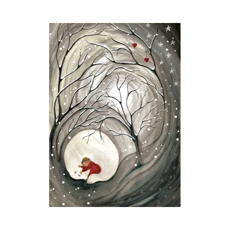 Postal card Polar Bear - Bijdehansje