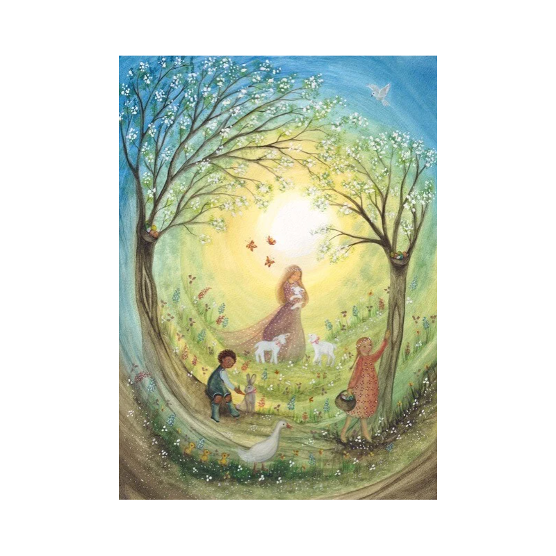 Postal card Happy Easter - Bijdehansje