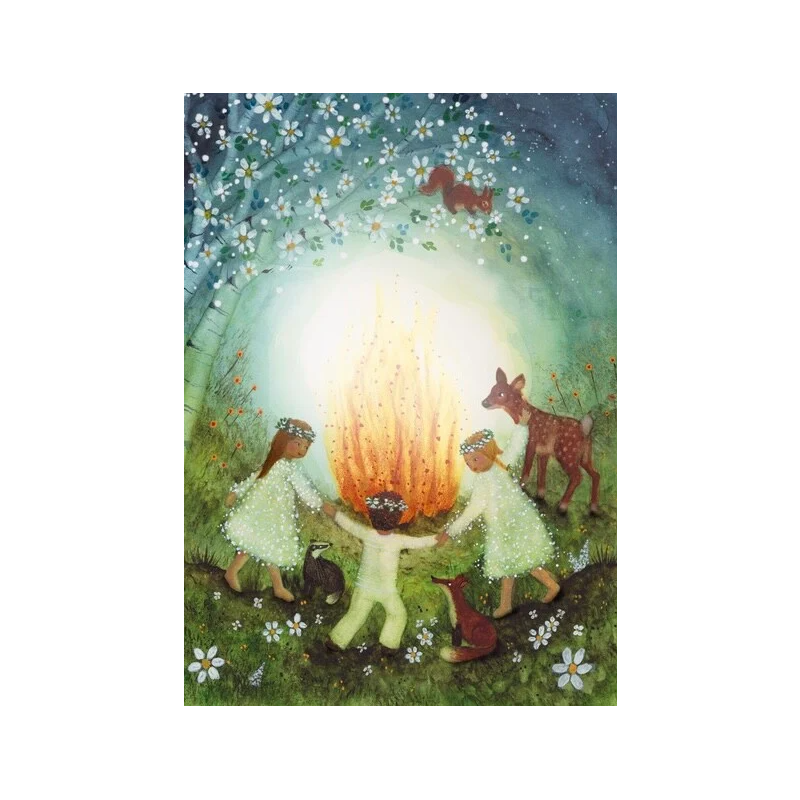 Postal card Midsummer - Bijdehansje