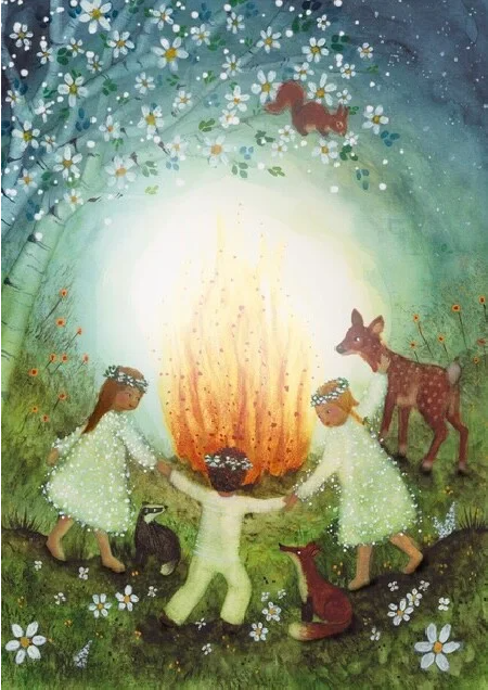 Postkaart Midsummer - Bijdehansje