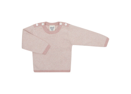 Puri organics longsleeve misty rose/naturel 80% katoen 20% zijde