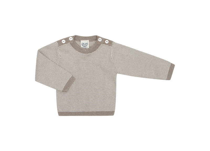 Puri organics longsleeve misty rose/naturel 80% katoen 20% zijde