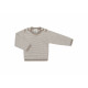 Puri organics longsleeve taupe/naturel 80% katoen 20% zijde