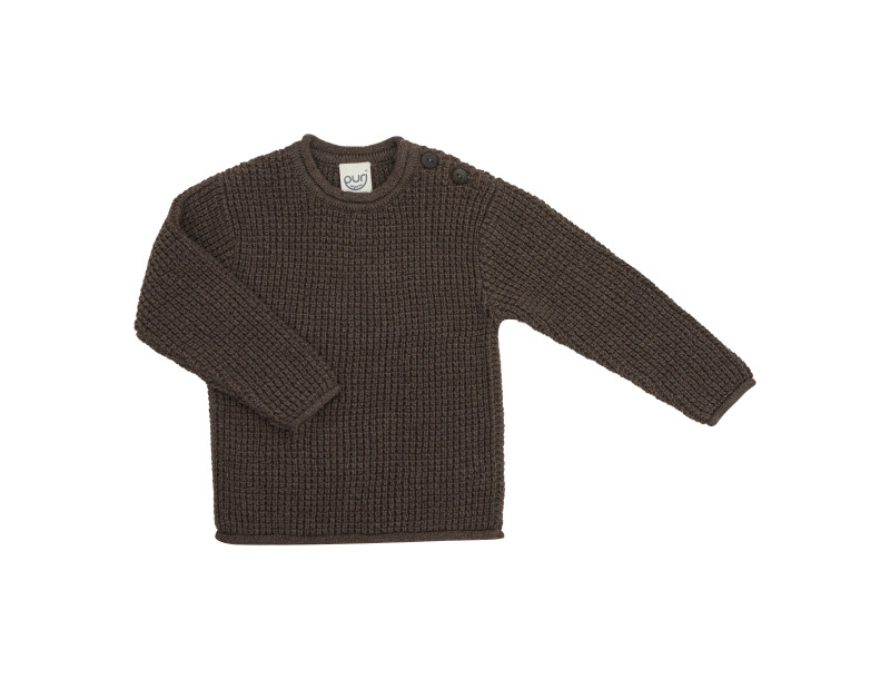 Puri organics sweater oyster grey  80% cotton 20% wool