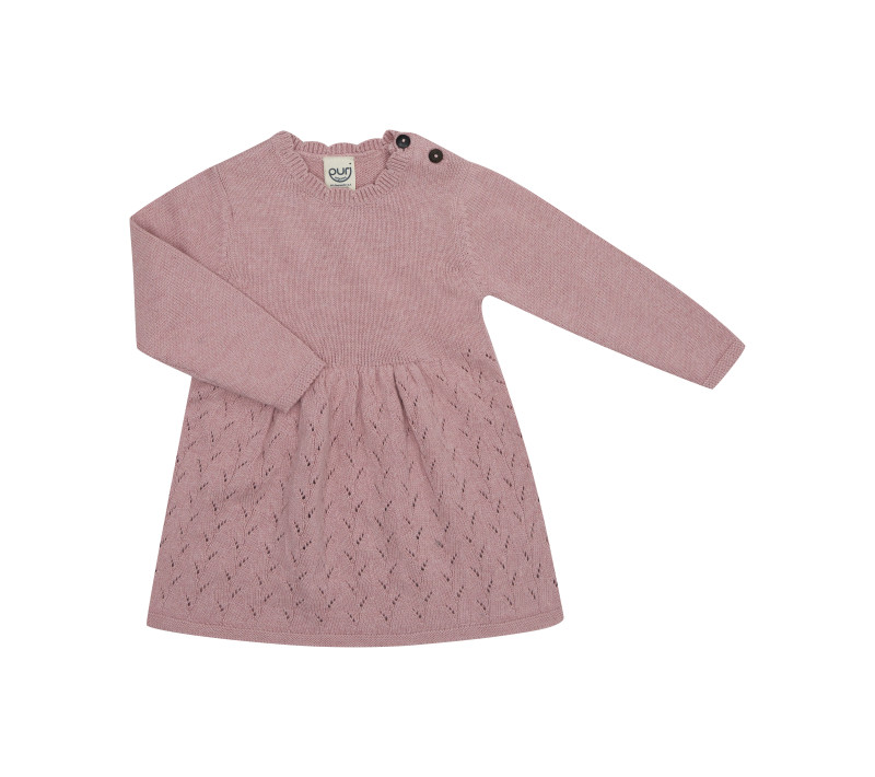 Puri organics dress cinnamon 80% cotton 20% wool