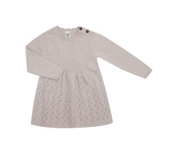 Puri organics dress mauve 80% cotton 20% wool