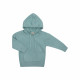 Puri organics gebreide hoody surf green  80% katoen 20% wol