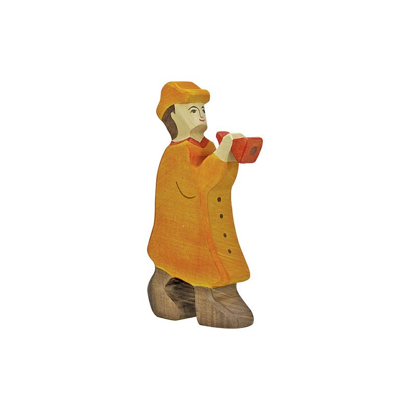 Holztiger Herder met fluit (80291)