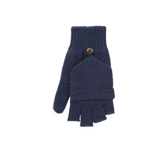 Pure pure woolen gloves/mittens navy