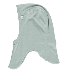 Muesli wool silk balaclava spa green