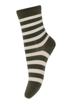 MP Denmark rib socks striped black (08)