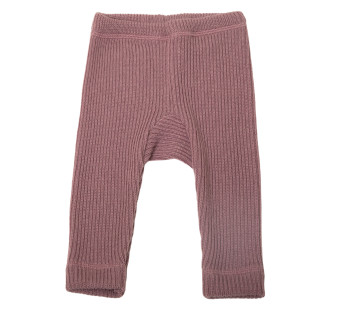 Joha gebreid merinowollen broek mauve (27303)